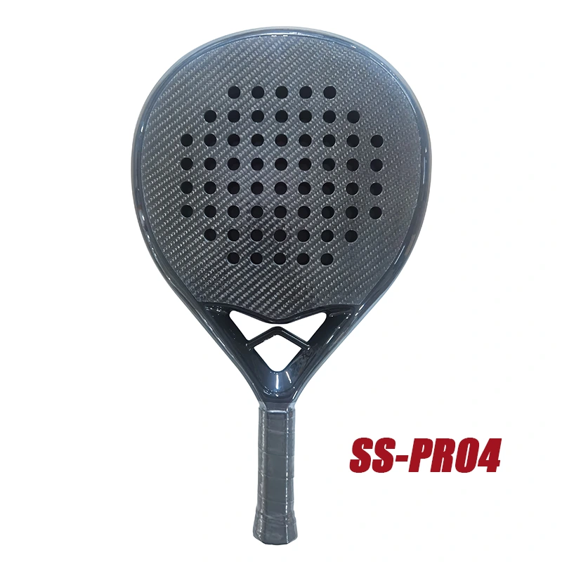 Tilpasset design Round 3K Carbon Padel Racket med Smart Bridge