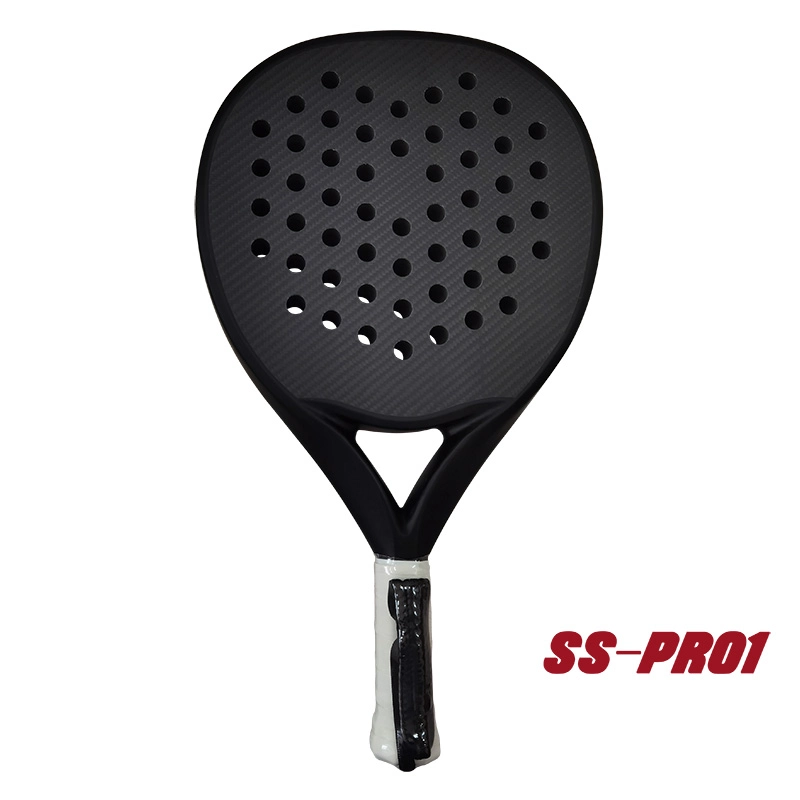 Rund form 3K Carbon Fiber Padel ketcher